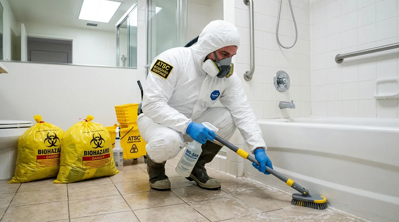 Decontamination equipment deployed for Blood Cleanup in Saddle Brook